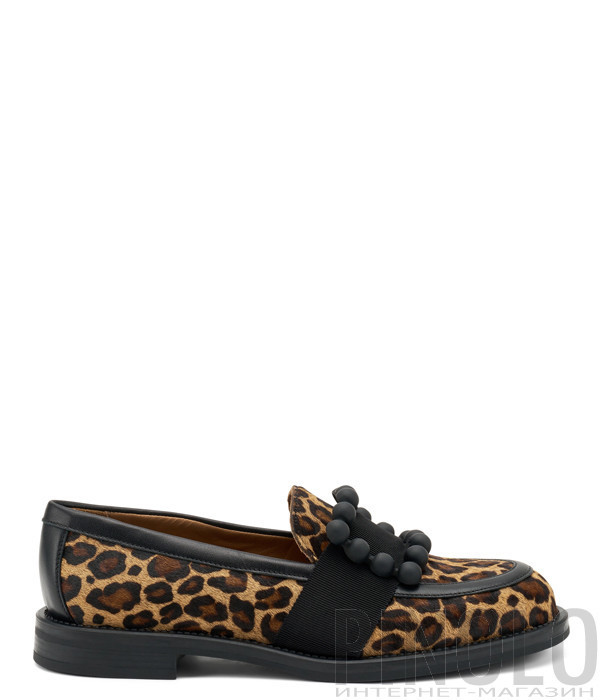 Женские мокасины FRAU 90J4 с леопардовым принтом