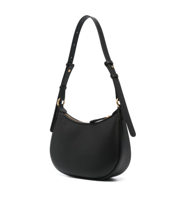 Cумка на плечо PINKO Half Moon Mini 102790 в гладкой коже черная