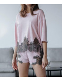 Домашний костюм FELENA Rose Quartz 722-772 джемпер и шорты