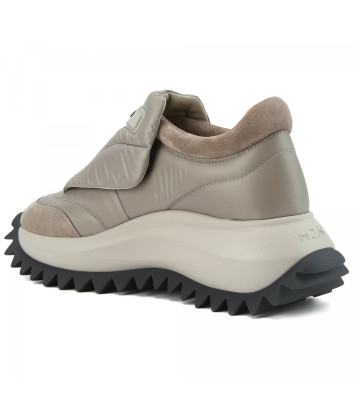 Дутые кроссовки VIC MATIE 1F2102D на платформе бежевые