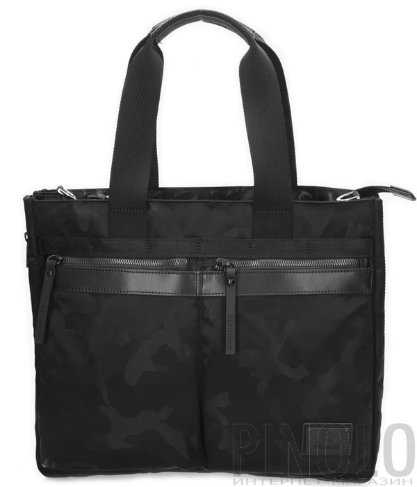 Сумка для ноутбука PREMIATA Lights 2123 с принтом черная