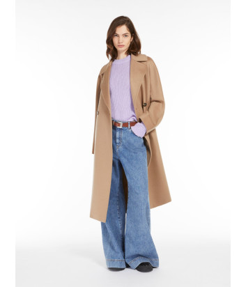 Кашемировый свитер WEEKEND Max Mara 5366094206007 с круглым вырезом лиловый