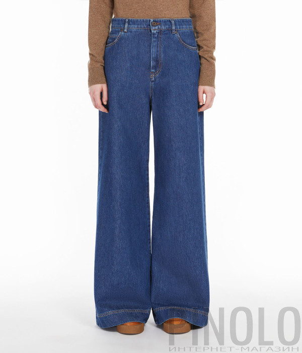 Широкие джинсы WEEKEND Max Mara 5186024206007 синие