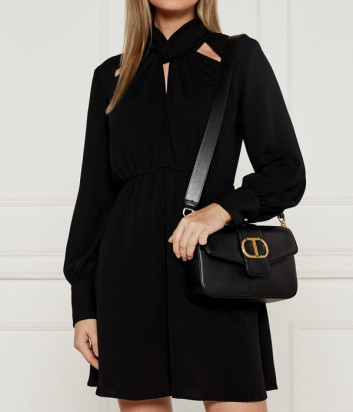 Кожаная сумка через плечо TWINSET 242TB7090 черная