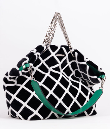 Большая плюшевая сумка CROMIA Susan 1405859 с ручками-цепочками