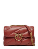 Сумка в стеганной коже PINKO Love Classic Puff 100038 с золотистой фурнитурой терракотовая