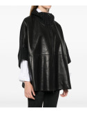 Кожаная куртка P.A.R.O.S.H. MACIOCK24W D431574 с вязаными вставками