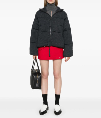 Двухсторонний пуховик P.A.R.O.S.H. LAST D490575 из шерсти серый