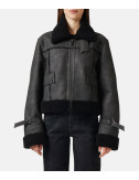 Короткая куртка-дубленка ICEBERG OZ21 6809 8784 из искусственной овчины