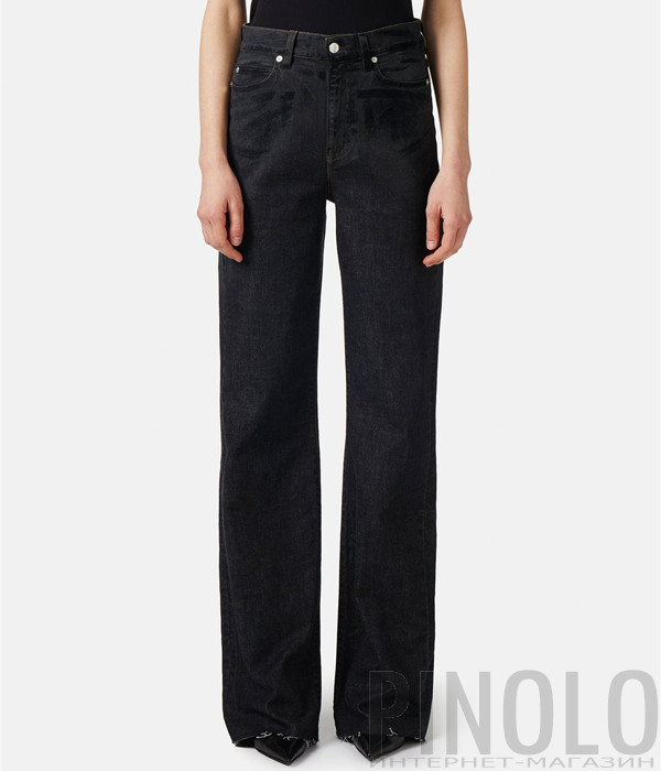 Широкие джинсы ICEBERG 2S0301789001 с необработанными краями