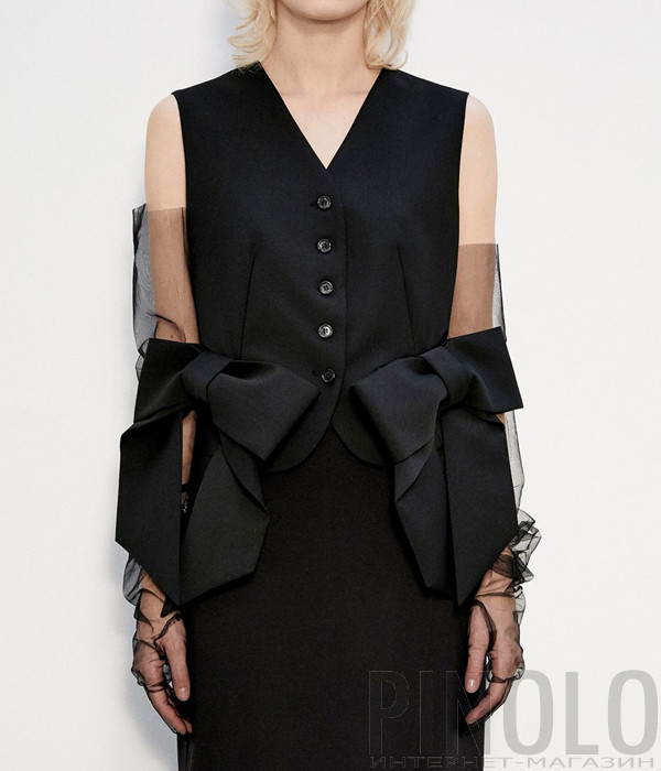 Жилет MEIMEIJ M4IH09 с накладными бантиками черный