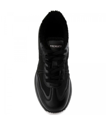 Женские кожаные кроссовки PREMIATA Cassie 7065M на меху черные Женские кожаные кроссовки PREMIATA Cassie 7065M на меху черные