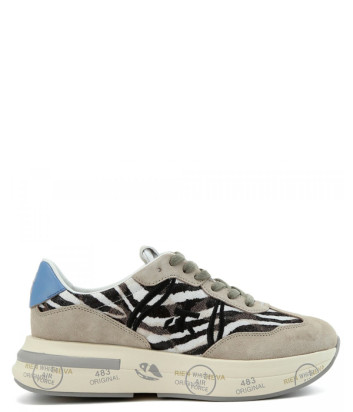 Женские кроссовки PREMIATA Cassie 7115 с анималистическим принтом