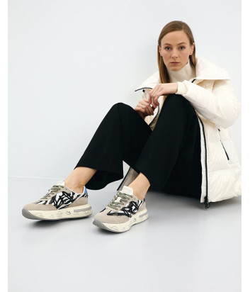 Женские кроссовки PREMIATA Cassie 7115 с анималистическим принтом