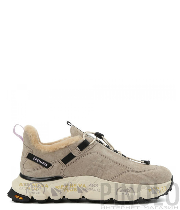 Замшевые кроссовки PREMIATA Cross 391M на меху бежевые Замшевые кроссовки PREMIATA Cross 391M на меху бежевые