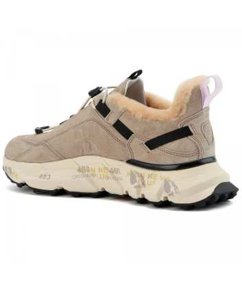 Замшевые кроссовки PREMIATA Cross 391M на меху бежевые Замшевые кроссовки PREMIATA Cross 391M на меху бежевые