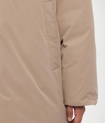 Куртка свободного кроя MAX MARA Leisure 2426486078600 с капюшоном бежевая