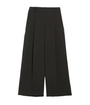 Укороченные брюки MAX MARA Studio 6136104206003 из чистой шерсти черные