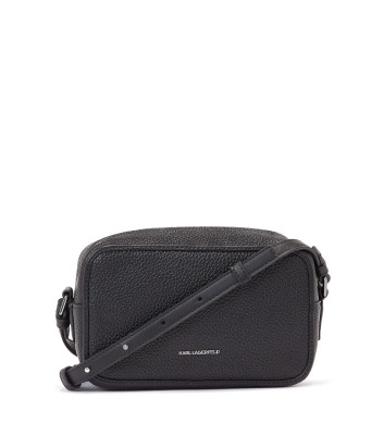 Сумка через плечо KARL LAGERFELD 245W3094 из зернистой кожи черная