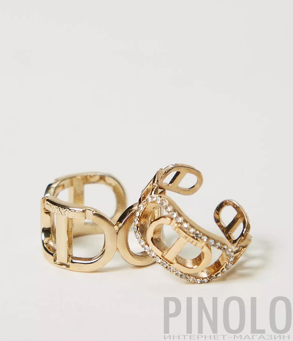 Комплект колец TWINSET 242TA4040 с овальной буквой «Т»