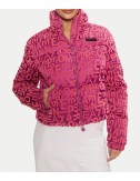 Женская куртка EA7 Emporio Armani 7W000009 AF10265 с принтом малиновая