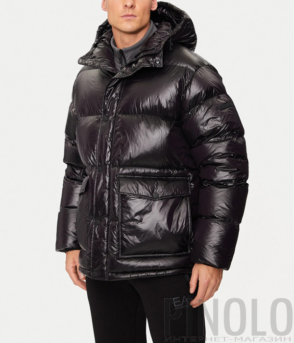 Мужской пуховик EA7 Emporio Armani 6DPB31 PN2MZ черный