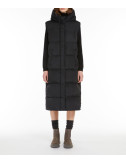 Длинный жилет WEEKEND Max Mara 5296014206004 из водоотталкивающей тафты черный