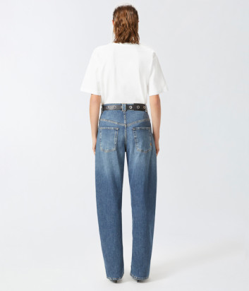 Футболка PINKO 104043 A23D белая с логотипом