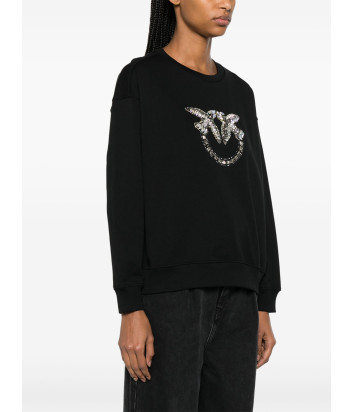 Толстовка PINKO 100534 A1R8 с кристаллами черная