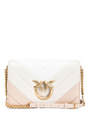 Сумка в стеганной коже PINKO Love Bag Click 100063 бело-бежевая