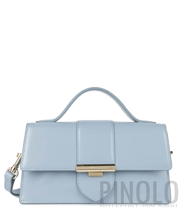Сумка LANCASTER Gelato Ily 531-050 из полированной кожи голубая