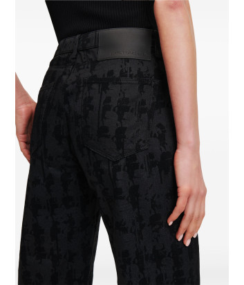 Женские джинсы KARL LAGERFELD 245W1103E08 черные с принтом