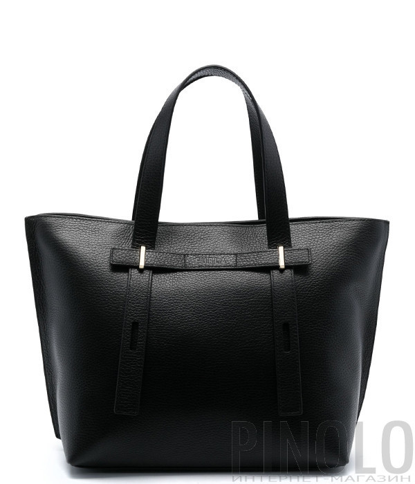 Кожаная сумка-шоппер FURLA Giove M WB01108HSF000O6000 черная