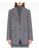 Однобортный пиджак WEEKEND Max Mara WE5916024206006 прямого силуэта серый