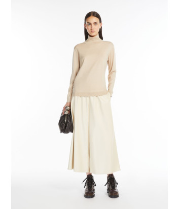 Гольф из шелковой и шерстяной пряжи WEEKEND Max Mara WE5366024206002 бежевый