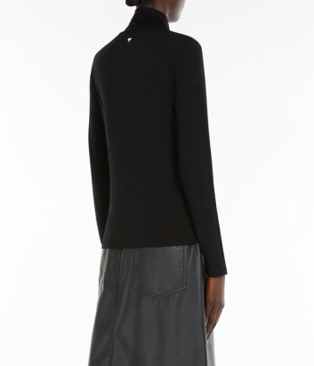 Гольф из мягкого вискозного трикотажа WEEKEND Max Mara WE5946044206008 черный