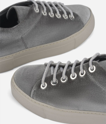 Кеды с велюровой отделкой ATTILIO GIUSTI LEOMBRUNI (AGL) 925282 серые