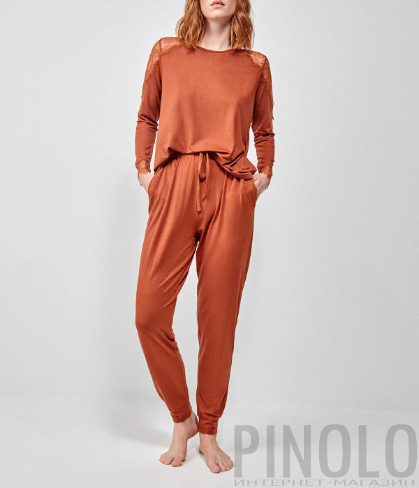 Женская пижама GISELA 2/20177 терракотовая Женская пижама GISELA 2/20177 терракотовая