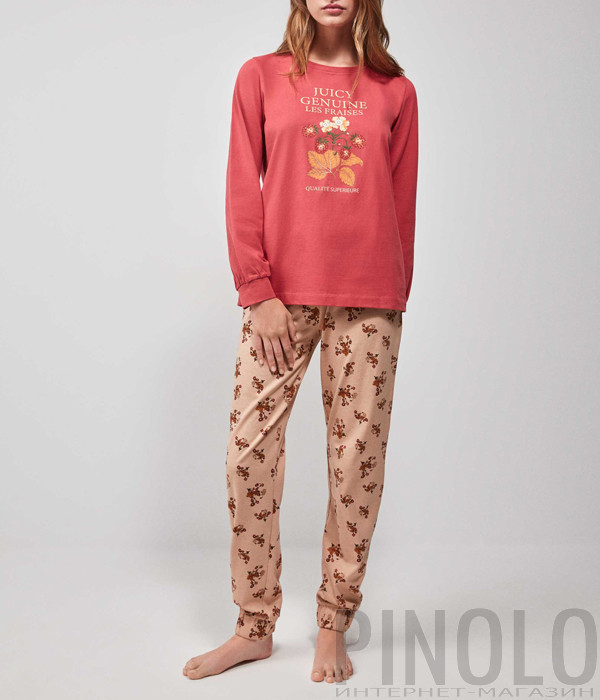 Женская пижама GISELA 2/20203 малиновая