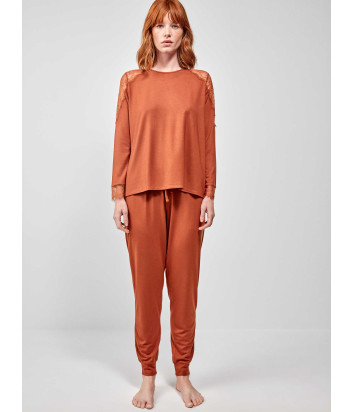 Женская пижама GISELA 2/20177 терракотовая Женская пижама GISELA 2/20177 терракотовая