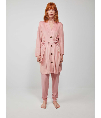 Флисовый халат GISELA 2/20188 розовый