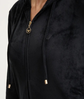 Велюровый костюм для дома EMPORIO ARMANI 164889 4F260 черный
