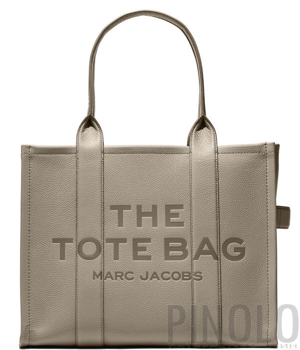 Сумка MARC JACOBS The Leather Large Tote Bag H020L01FA21055 серо-бежевая