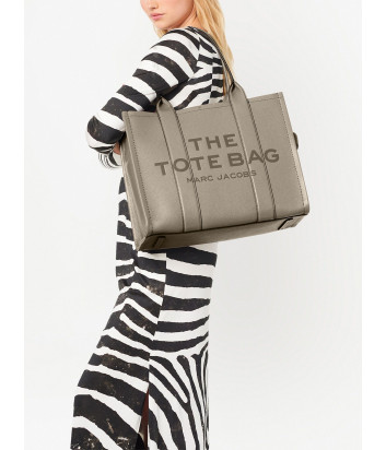 Сумка MARC JACOBS The Leather Large Tote Bag H020L01FA21055 серо-бежевая