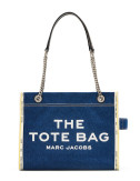 Сумка-тоут MARC JACOBS The Denim Chain Medium Tote Bag 2F4HTT018H05473 из денима синяя
