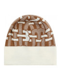 Женская шапка BALDININI L5B002 бежево-коричневый принт