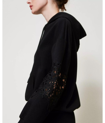 Костюм TWINSET 251TP2700-251TP2701 со вставками из кружева черный