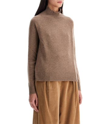 Свитер с высоким воротником WEEKEND Max Mara 5366174206004 из тонкого кашемира коричневый