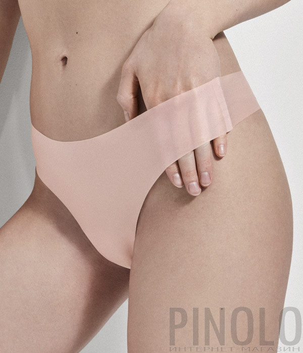 Бесшовные трусики-стринги GISELA Undies 1/10023 пудровые