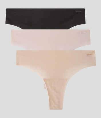 Бесшовные трусики-стринги GISELA Undies 1/10023 пудровые